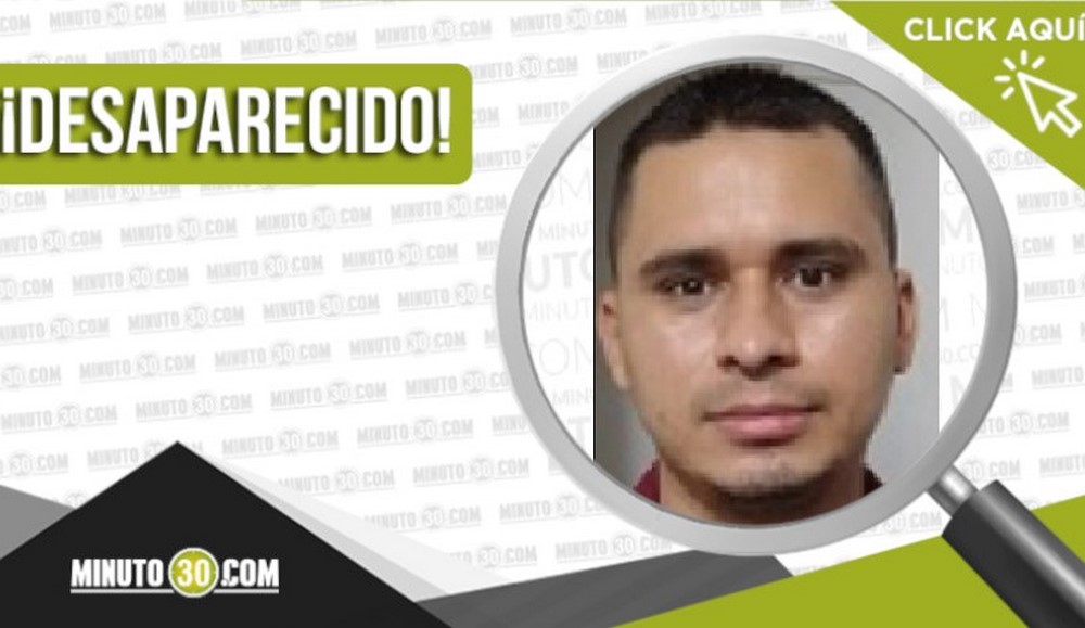 ¿Lo ha visto? Arley Mauricio Mesa Vélez de 31 años está desaparecido