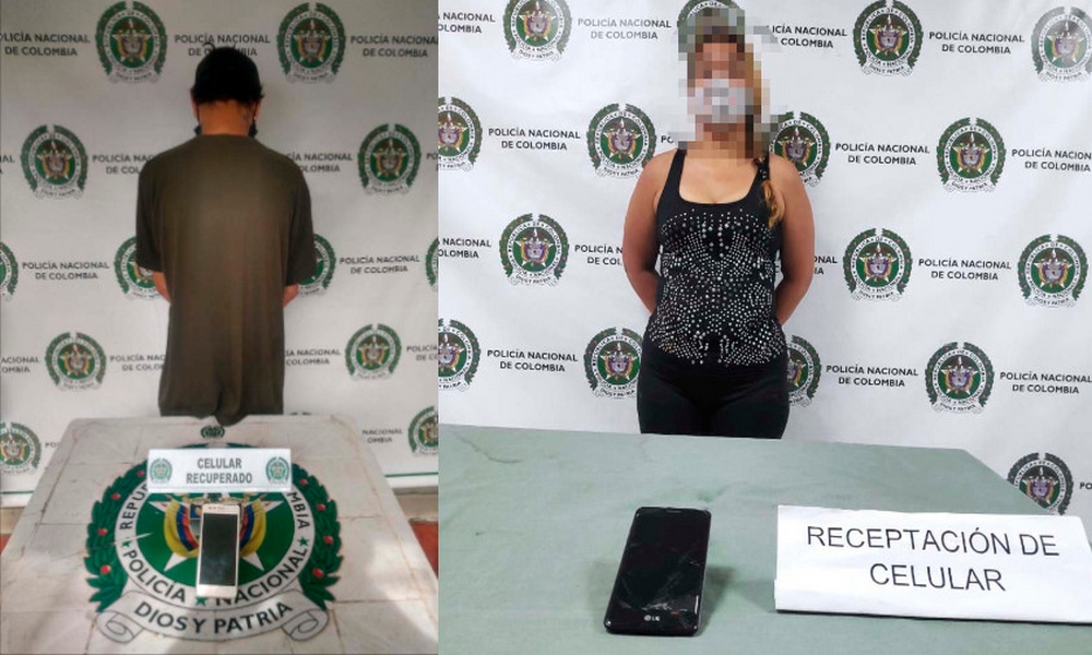 Muy "lisos": Policía capturó a dos personas por el delito de receptación en Medellín 1 policía