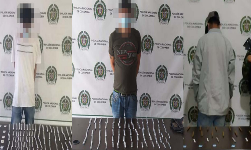 ¡Los pillaron con la 'merca'! A estos tres los capturaron en Manrique por tráfico de estupefacientes 1 ¡Los pillaron con la 'merca'! A estos tres los capturaron en Manrique por tráfico de estupefacientes