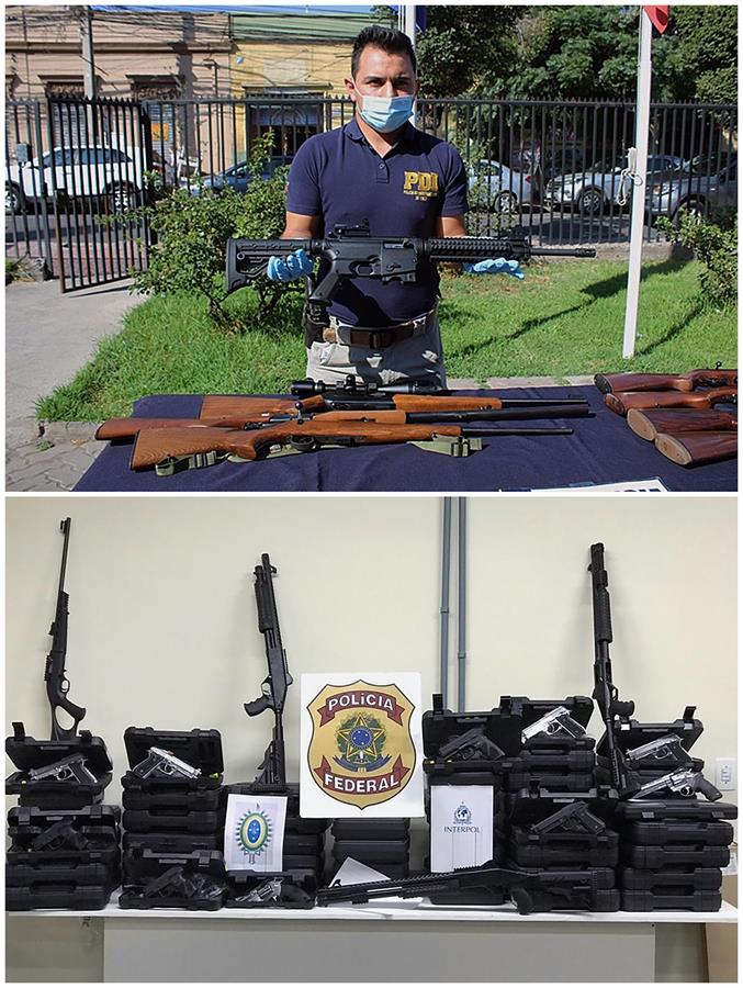 Interpol asesta un "golpe importante" al tráfico de armas en América Latina 2 trafico de armas2