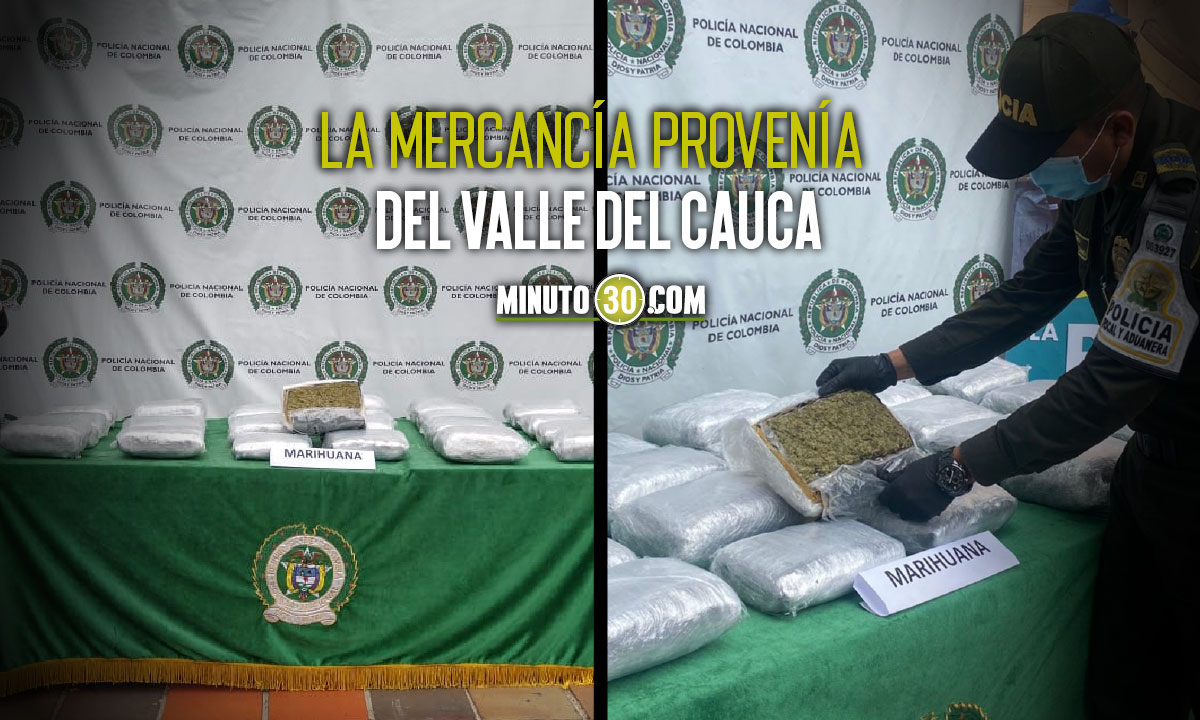 EN VIDEO: En Medellín cayeron más de 12 kg de “bareta” que mandaron en encomienda a Barranquilla 1 marihuana