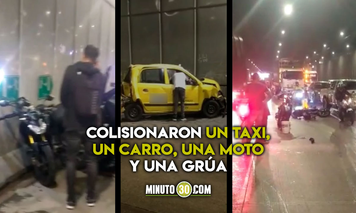EN VIDEO: ¡Tremendo choque! Se registró un accidente múltiple en el soterrado de Parques del Río 1 PARQUES DEL RÍO