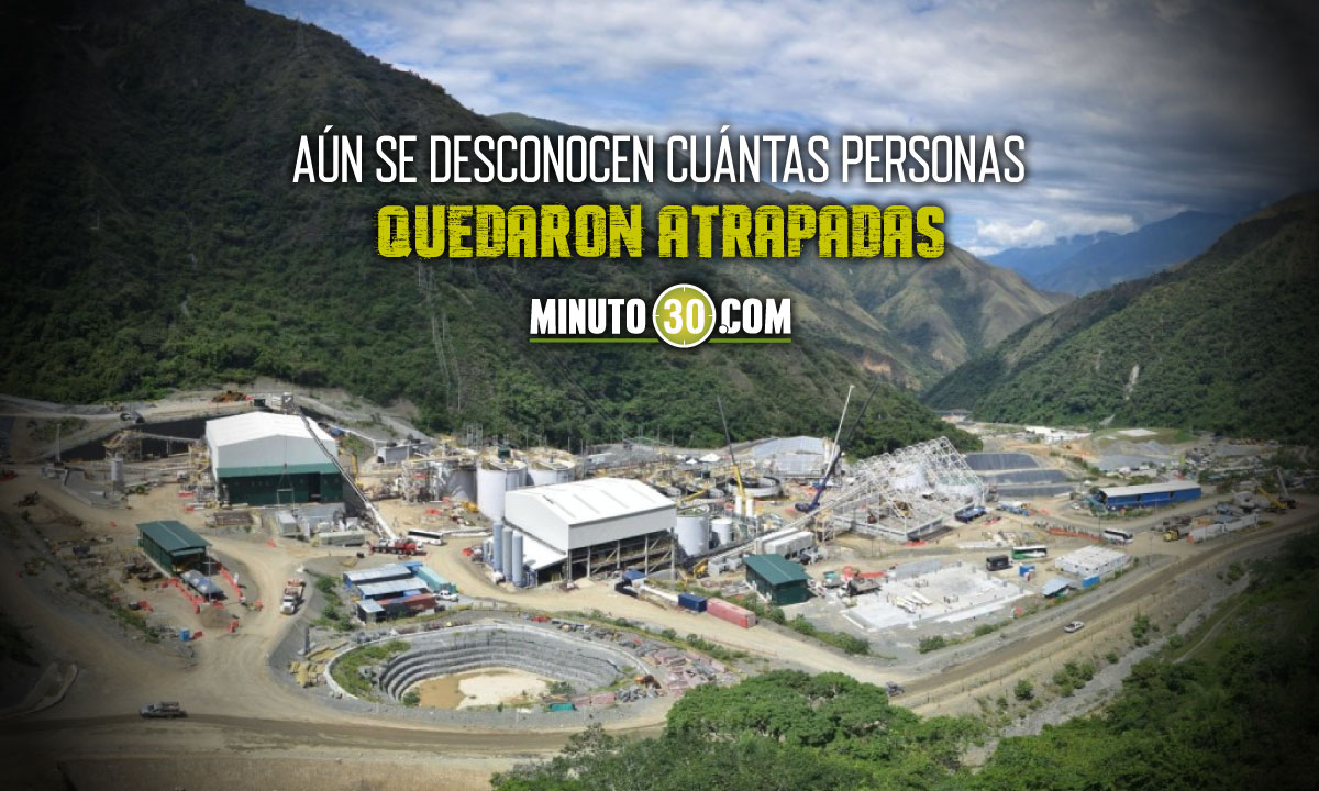 Confirman derrumbe dentro de la súper mina de oro en Buriticá, Antioquia 1 Buriticá