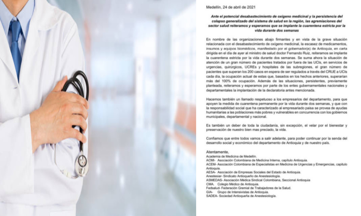 Médicos de Antioquia solicitan implementar 14/14 para reducir contagios de Covid 3 Médicos de Antioquia solicitan implementar 14/14 para reducir contagios de Covid