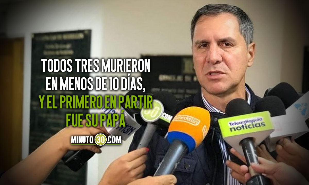 ¡Qué tragedia! Exconcejal de Medellín perdió a su papá, mamá y hermano por el covid-19 1 Ricardo Yepes