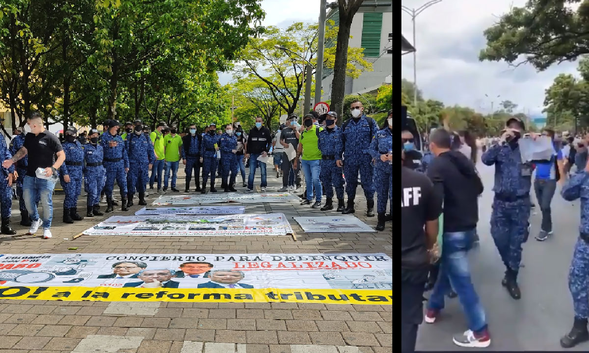 EN VIDEO: ¡Hasta ellos se unieron! Viralizan imágenes del INPEC en marchas de Medellín 1 INPEC