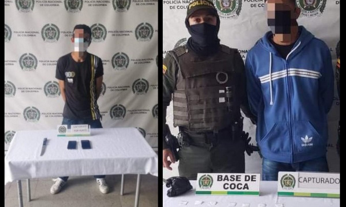 FOTOS. Uno 'vendiendo droga' y otro robando: capturados dos jóvenes en Itagüí 1 capturados itagui 1