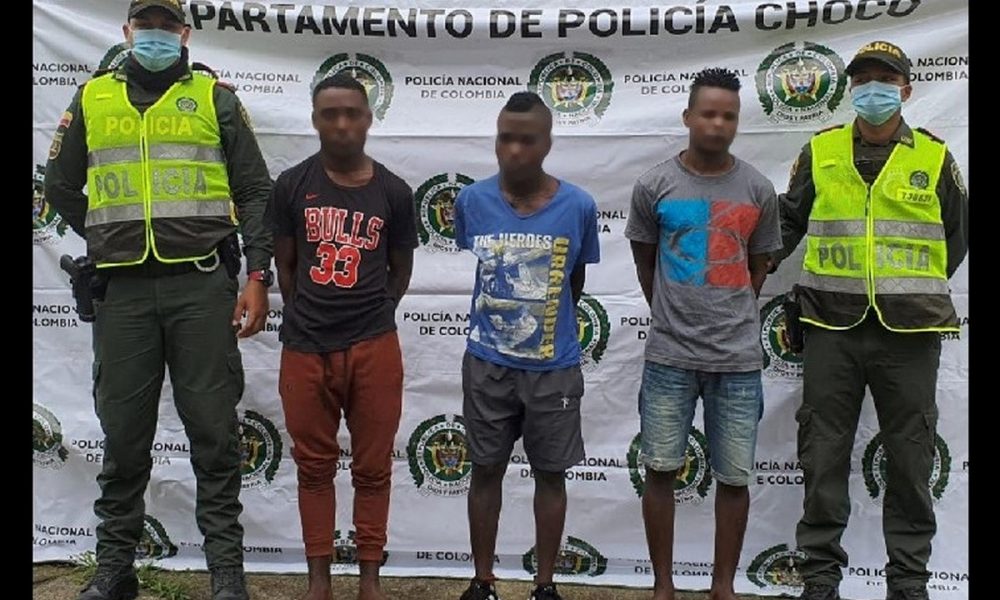 Presuntos responsables del homicidio de patrullero en Quibdó