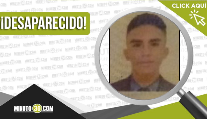 Jhon Santiago Olarte Zapata desapareció en el Doce de Octubre 1 Jhon Santiago Olarte Zapata desaparecido