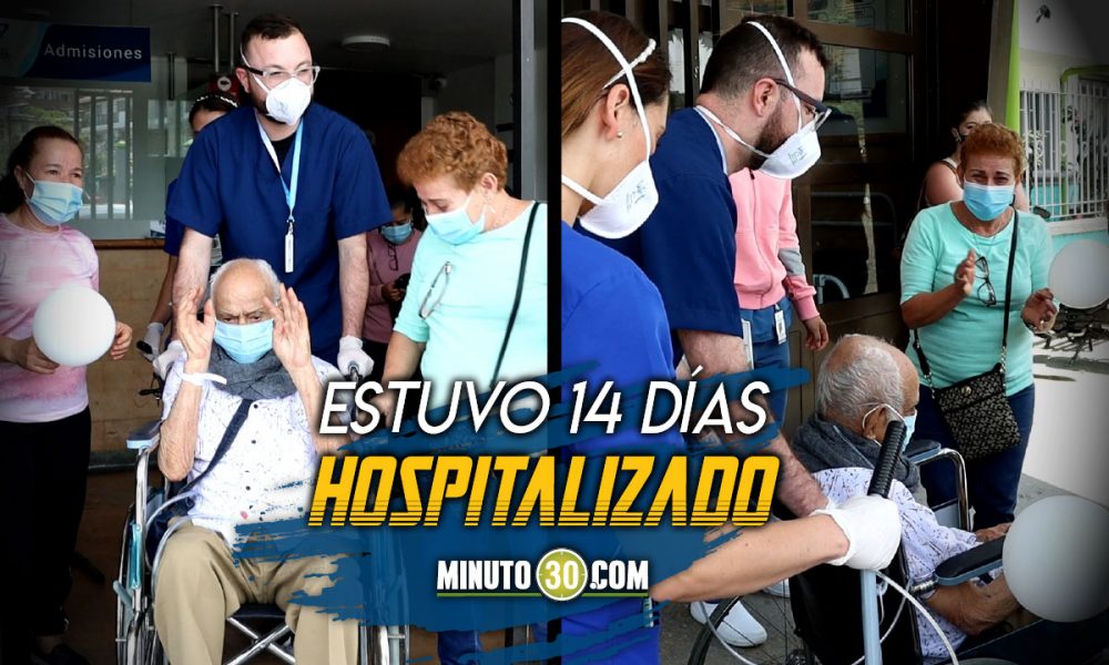 ¡Esperanzador! En Marinilla, un hombre de 99 años le ganó la batalla al Covid