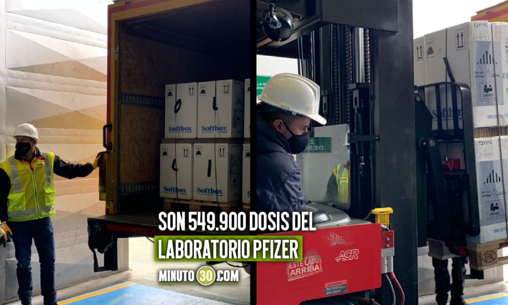Esta tarde llegaron a Colombia más dosis de la vacuna contra el covid