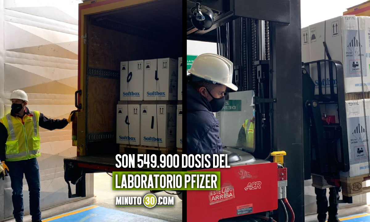 Esta tarde llegaron a Colombia más dosis de la vacuna contra el covid 1 Esta tarde llegaron a Colombia más dosis de la vacuna contra el covid