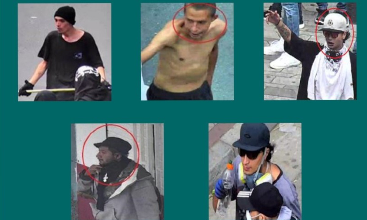 FOTO: ¡Véalos bien! Los más buscados en Medellín por hechos vandálicos durante marchas del Paro Nacional 1 vándalos