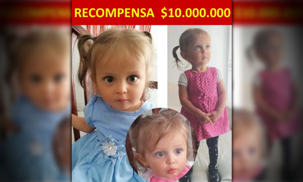 Hasta $10 millones ofrece la tía de Sara Sofía a quien entregue a la menor o de información 1 Tía de Sara Sofía ofrece recompensa