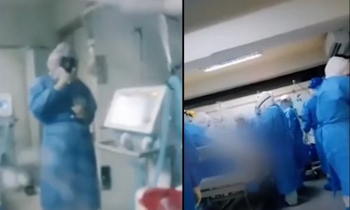 FOTOS. Enfermera publicó varios TikTok con pacientes covid-19 en UCI 13 paciente covid tiktok uci