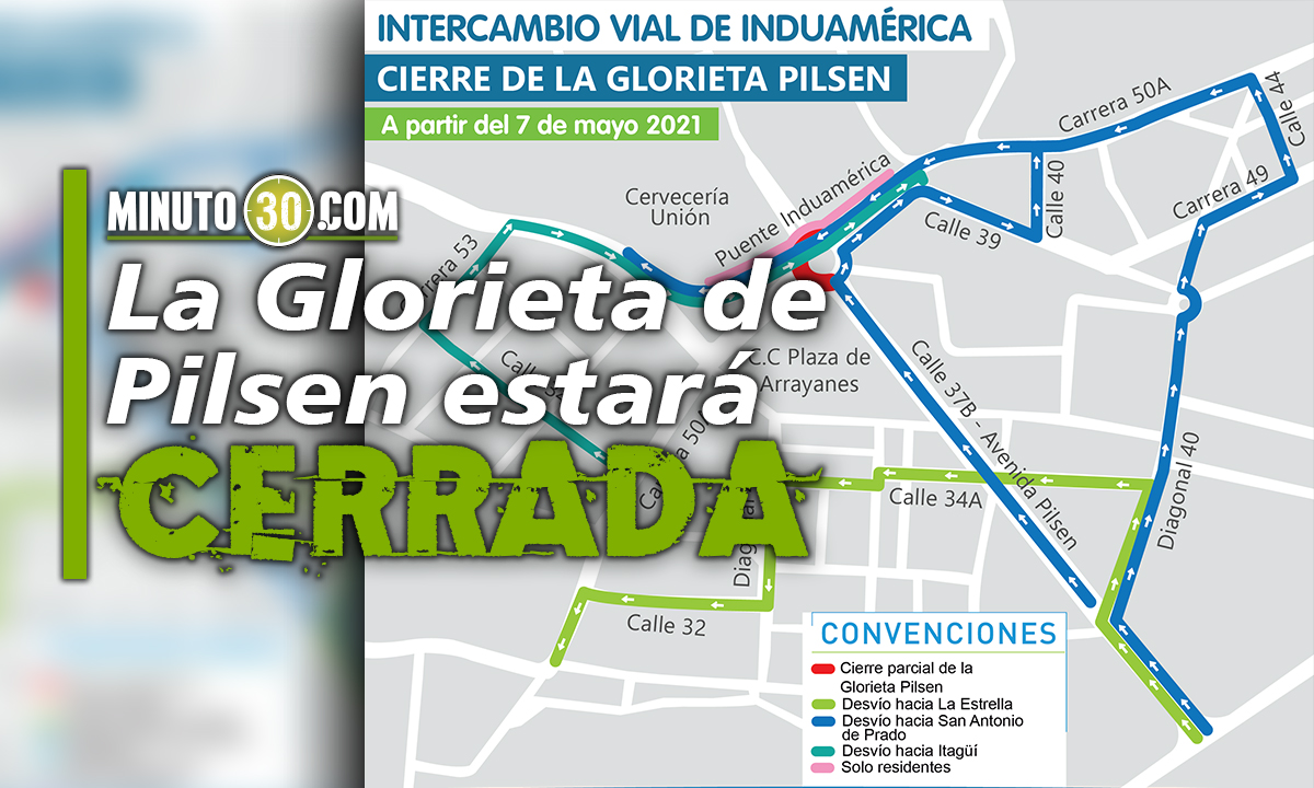 Video: ¡Párele bolas! Inician cierres y desvíos en Itagüí, por obras en Induamérica 3 Itagüí
