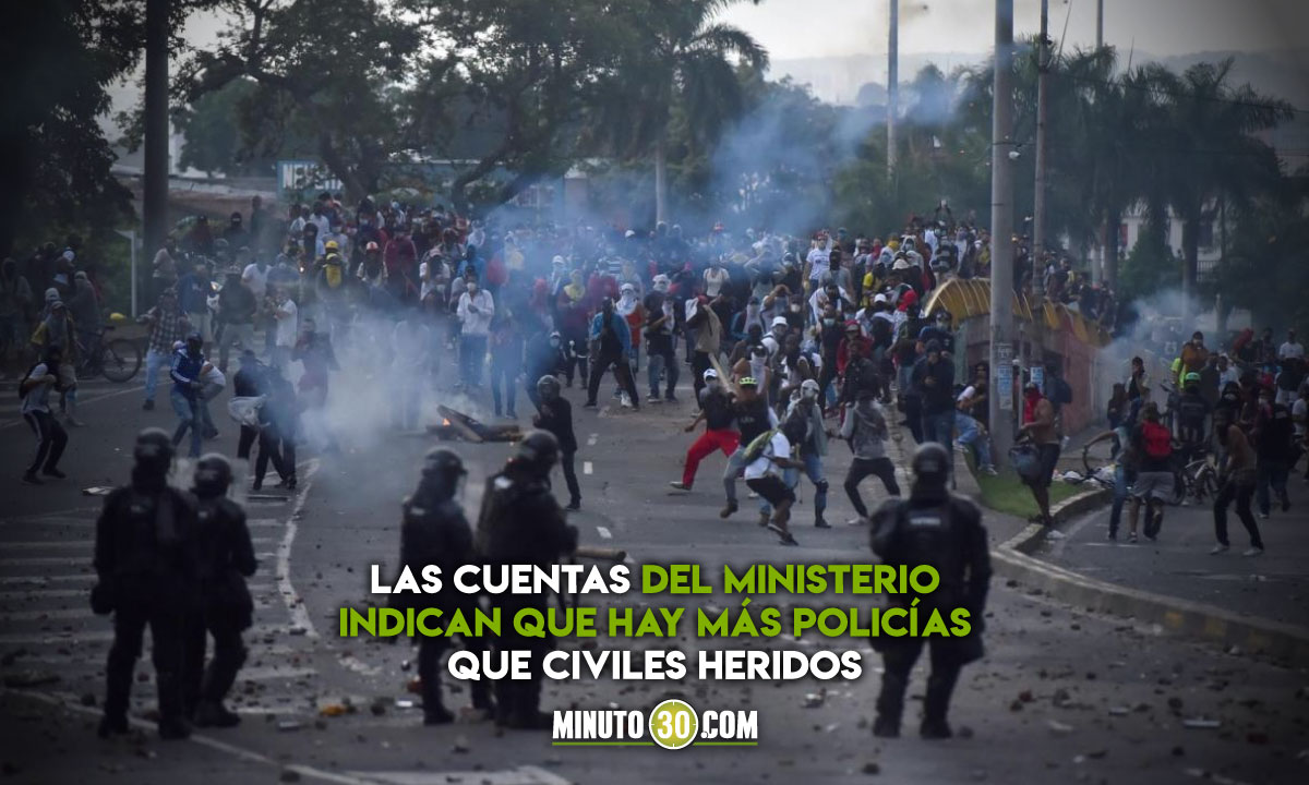 24 civiles muertos y 763 heridos, el reporte de MinDefensa sobre las manifestaciones 1 civiles