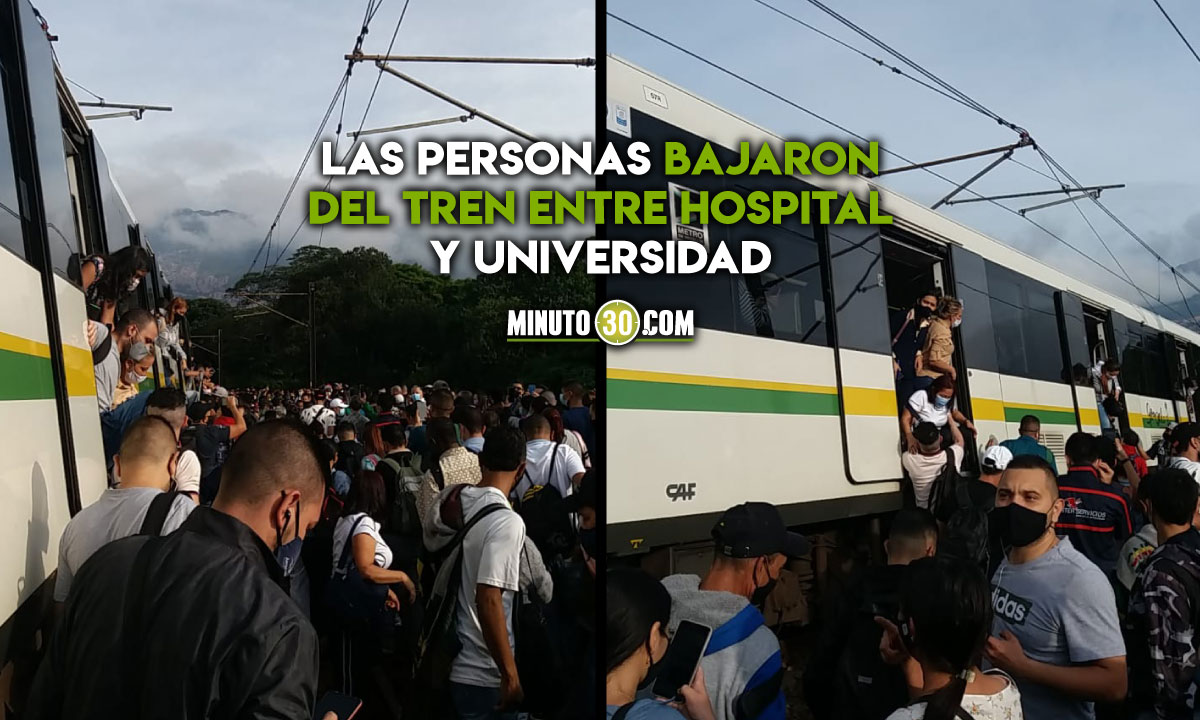 Videos: Así se vivió la falla técnica, que obligó a evacuar un tren del metro en pleno viaducto 1 Metro