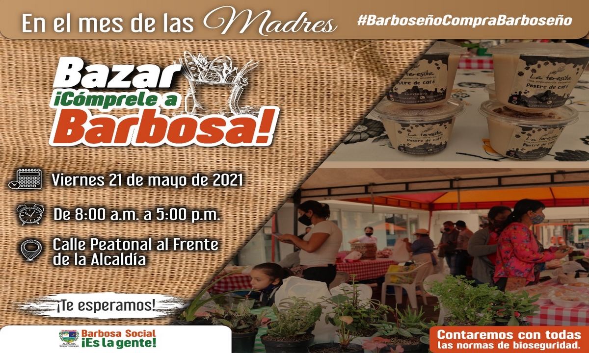 "Cómprele a Barbosa": Bazar con el que se busca contribuir a la reactivación económica en el municipio 1 Barbosa-bazar