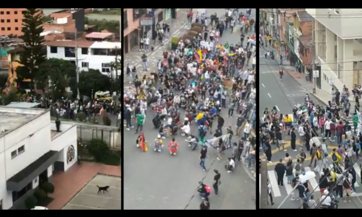 Hay manifestación en Caldas, Antioquia 1 Hay manifestación en Caldas, Antioquia