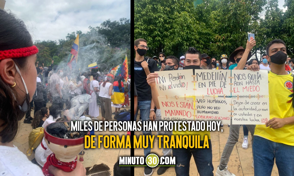 Video: El arte, la tradición y el respeto, lo que deja la manifestación pacífica en Medellín 1 Medellín