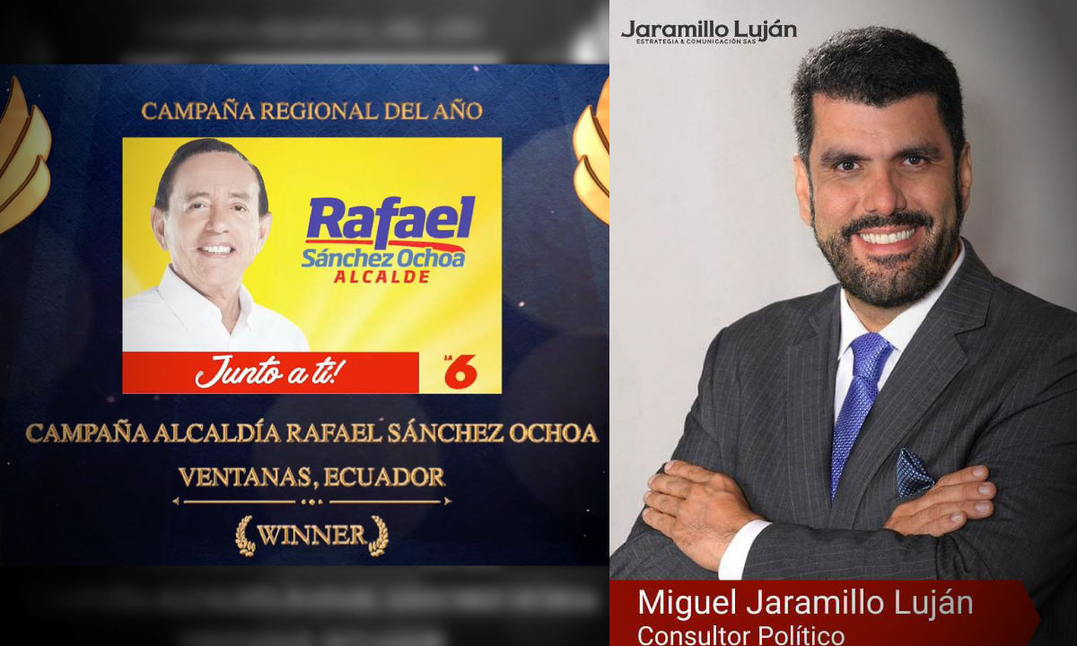 ¡Un teso! El colombiano que realizó la mejor campaña política regional en Ecuador 1 El colombiano que realizo la mejor campana politica regional en Ecuador
