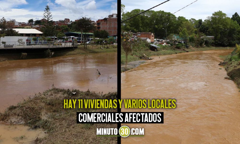 [Fotos] Fuertes lluvias causaron inundación en Marinilla