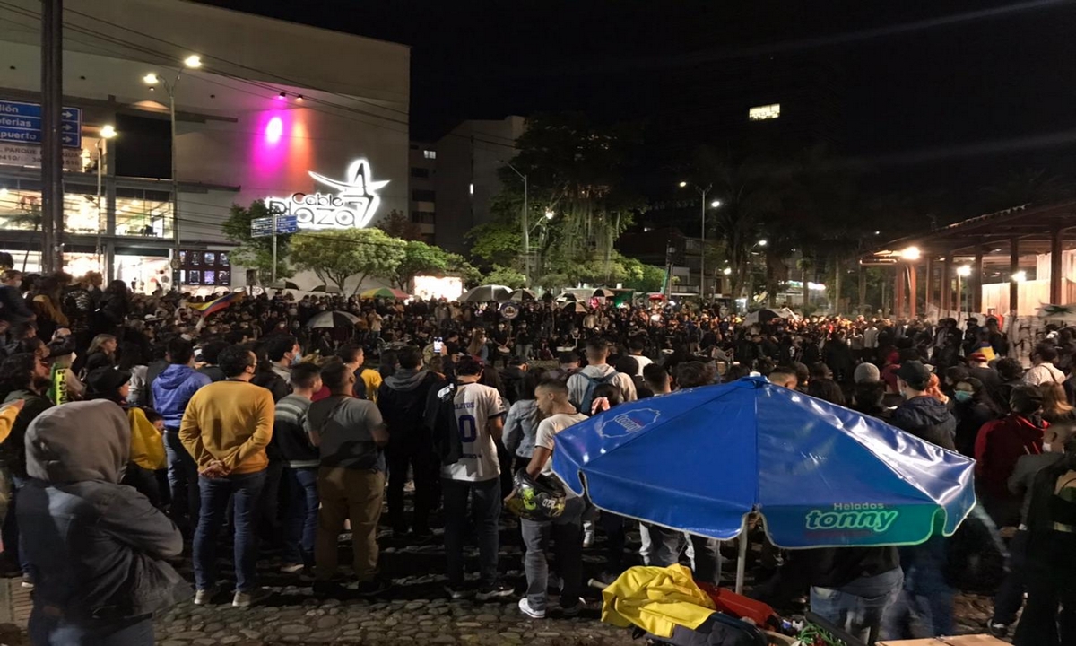 Integrantes del 'Holocausto Norte' se manifiestan de forma pacífica en El Cable 1 Holocausto Norte-protesta-paro nacional