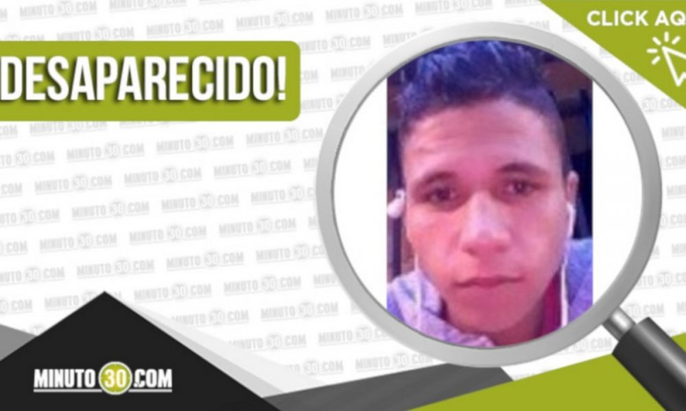 Jairo Alberto Ramírez Úsuga de 21 años está desaparecido