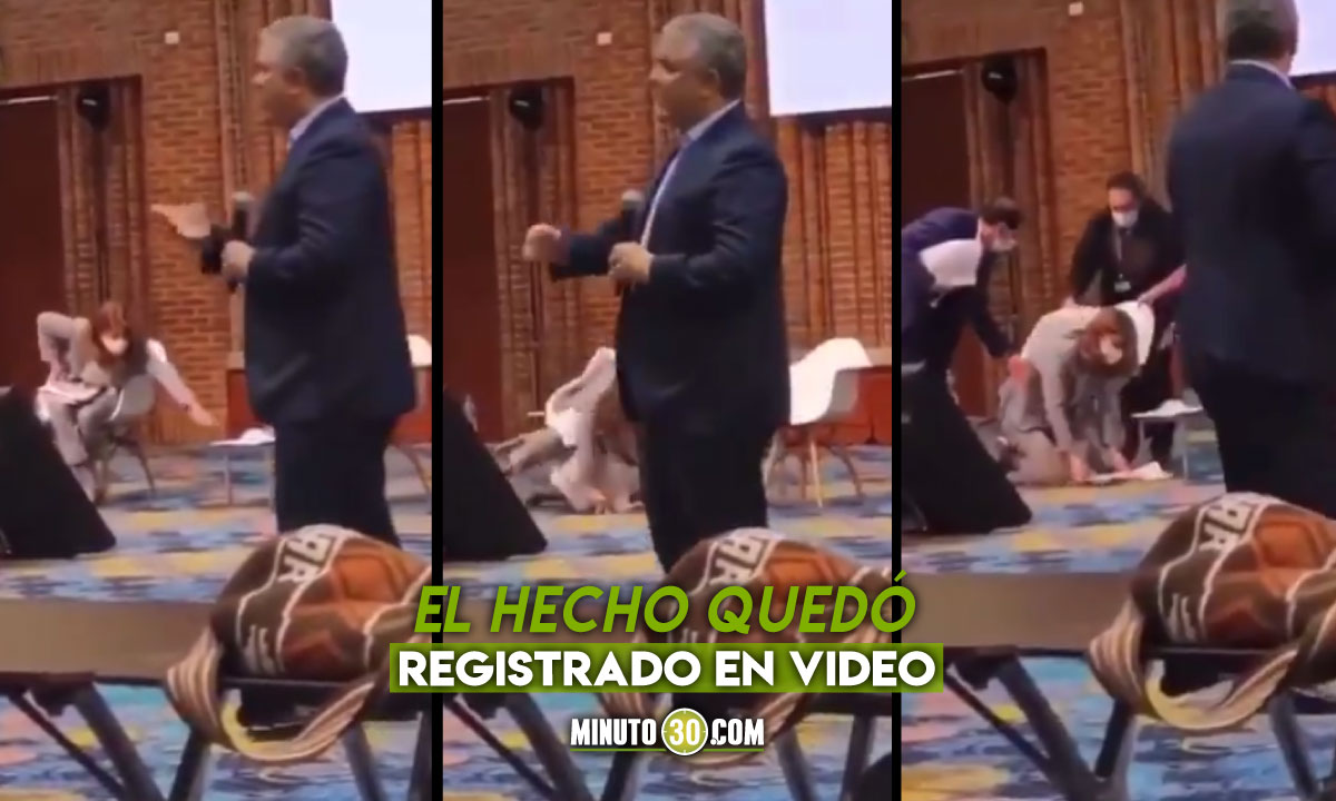 EN VIDEO: ¡Párese que nadie la vio! La graciosa caída de la vicepresidenta en pleno discurso de Iván Duque 1 Marta Lucía Ramírez