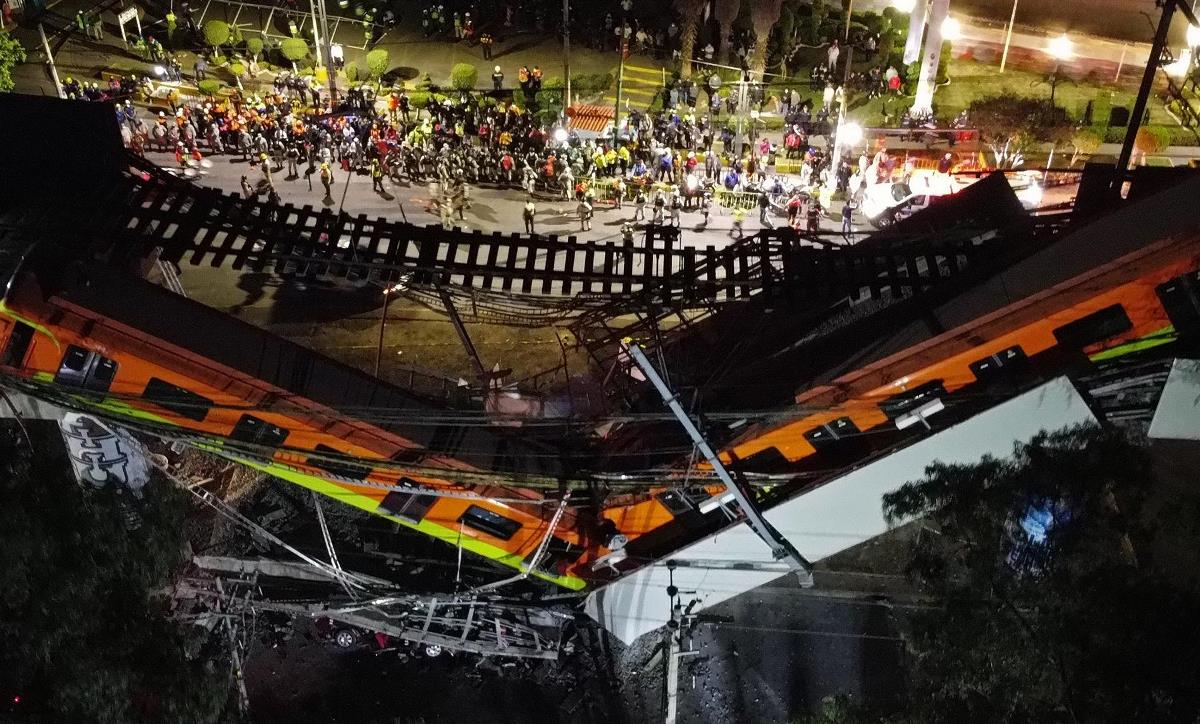 FOTOS Y VIDEO: ¡Las vigas no soportaron! Al menos 23 muertos por desplome de línea del metro en Ciudad de México 3 METRO DE MEXICO2