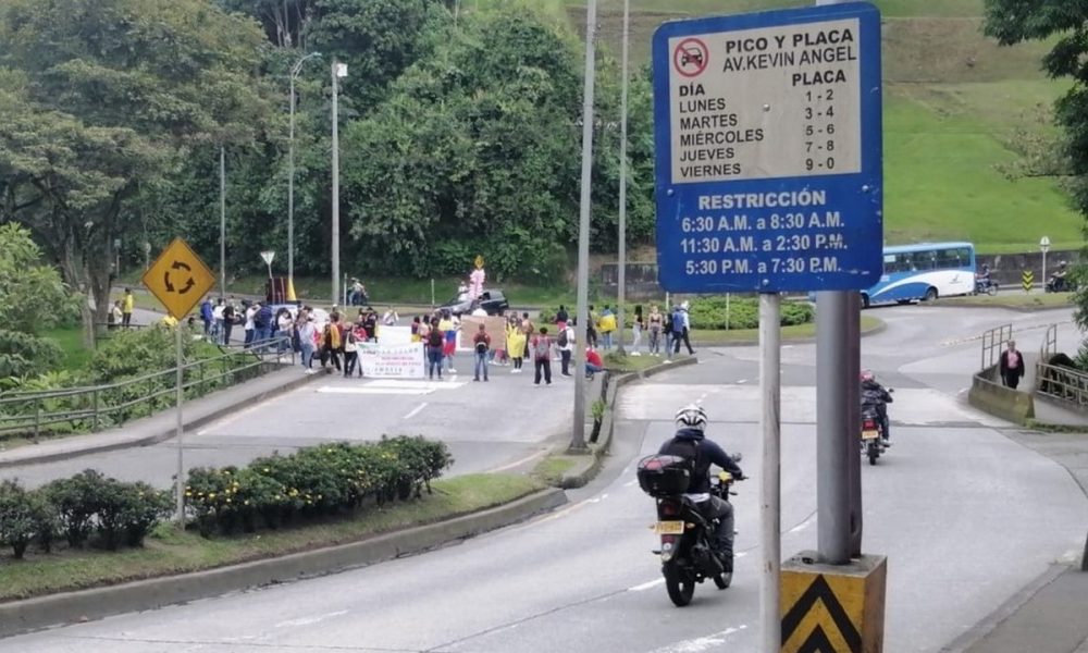 Así van las marchas de hoy en Manizales, hay varios cierres