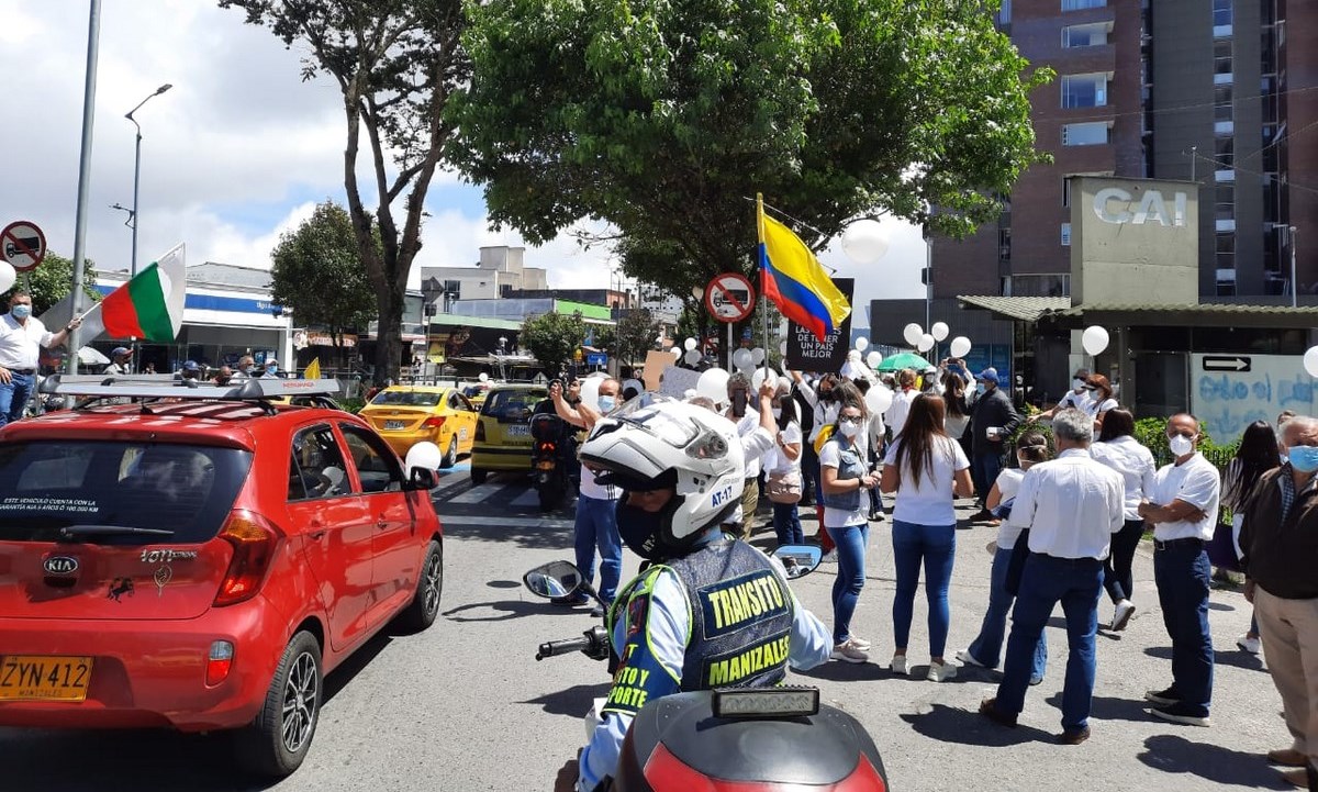 Taxistas salieron a las calles de Manizales, así esta la movilidad 1 Manizales