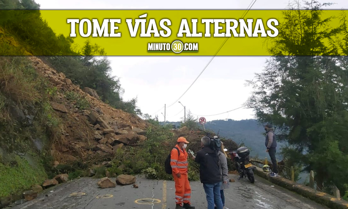 EN VIDEO: Por derrumbe la vía a Santa Elena presenta cierre total 1 Santa Elena