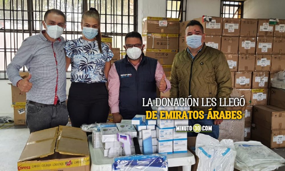 ¡Muy nobles! Rionegro recibió donación de insumos biomédicos y los compartió con otros 10 municipios