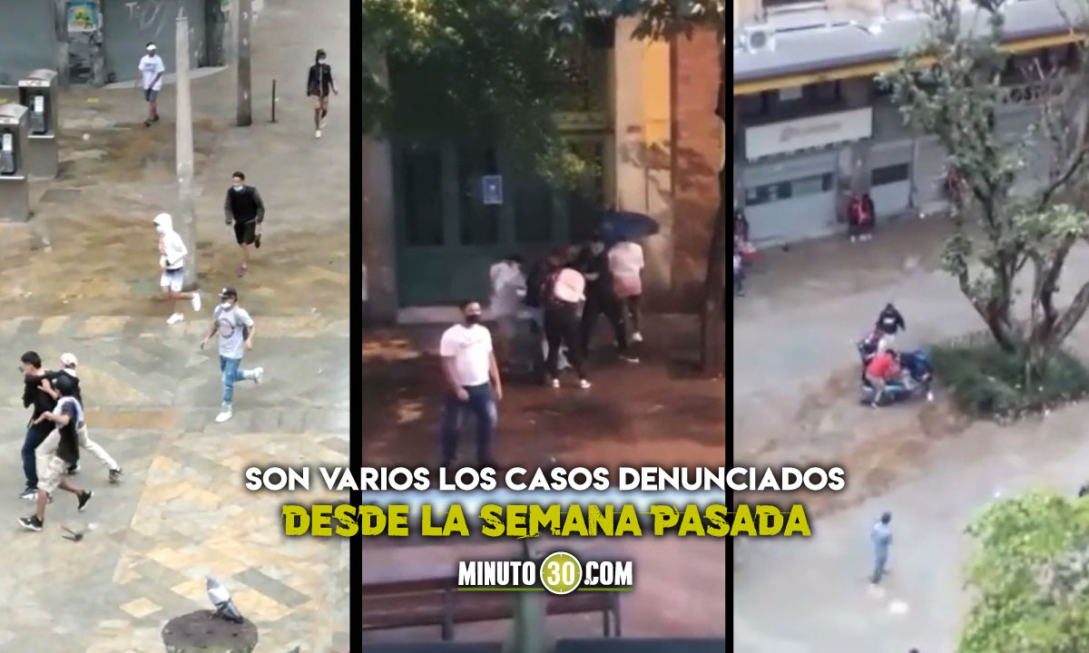 Videos: Situación de Plaza Botero da miedo, entre 4 apuñalan y roban a los ciudadanos 1 Plaza Botero