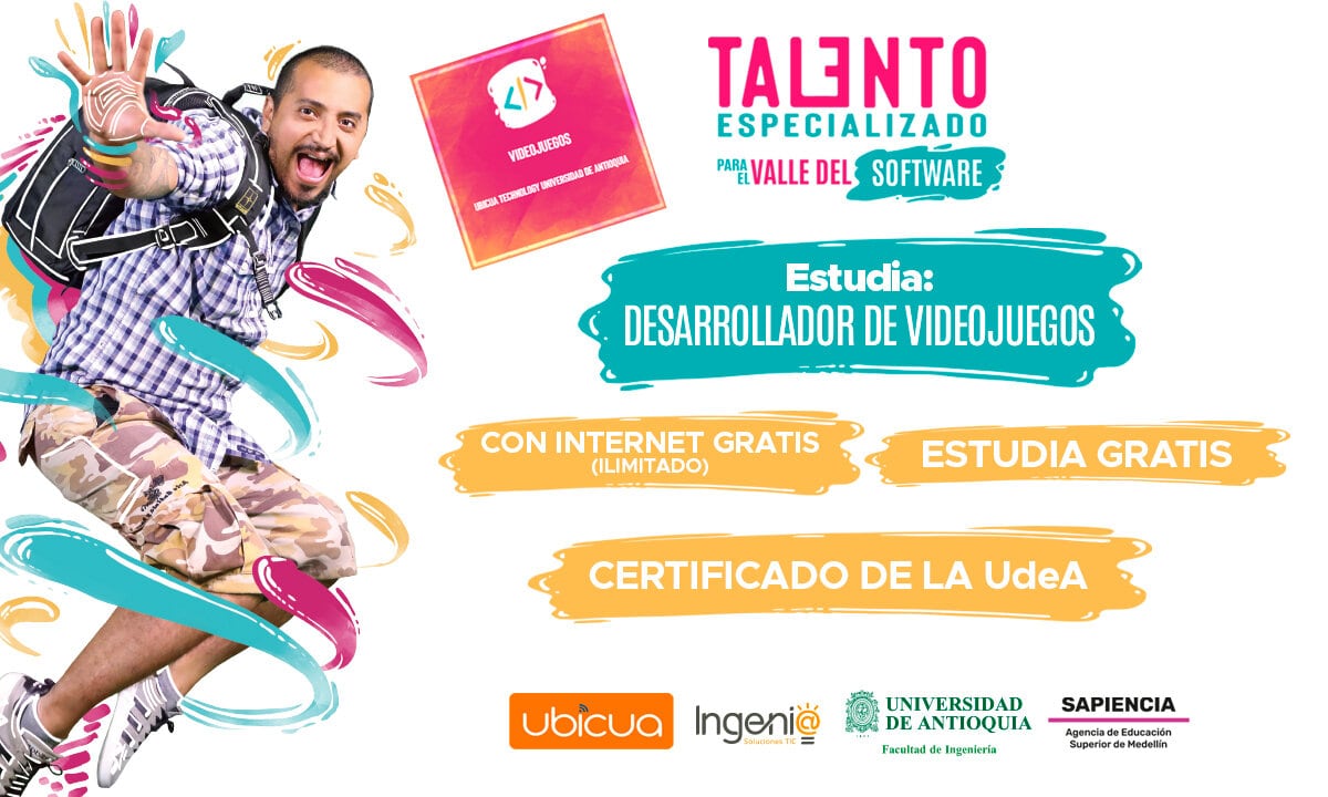 Internet Ilimitado Gratis + Estudio gratis con la UdeA, ¿Qué más quieres? 1 estudio gratis