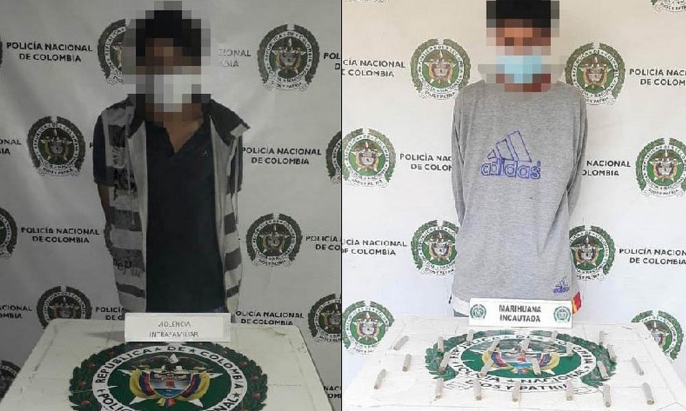 A uno lo cogieron por agredir a su hermano y al otro por estupefacientes en El Popular 1