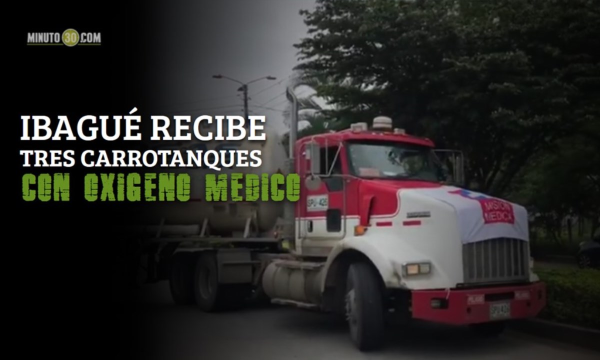 VIDEO: ¡Son para UCI! Llegaron a Ibagué tres carrotanques con oxígeno medicinal 1 carrotanques ibague portada