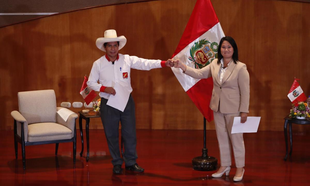 Un nuevo estudio refleja un empate técnico entre Pedro Castillo y Keiko Fujimori 1 castillo Keiko