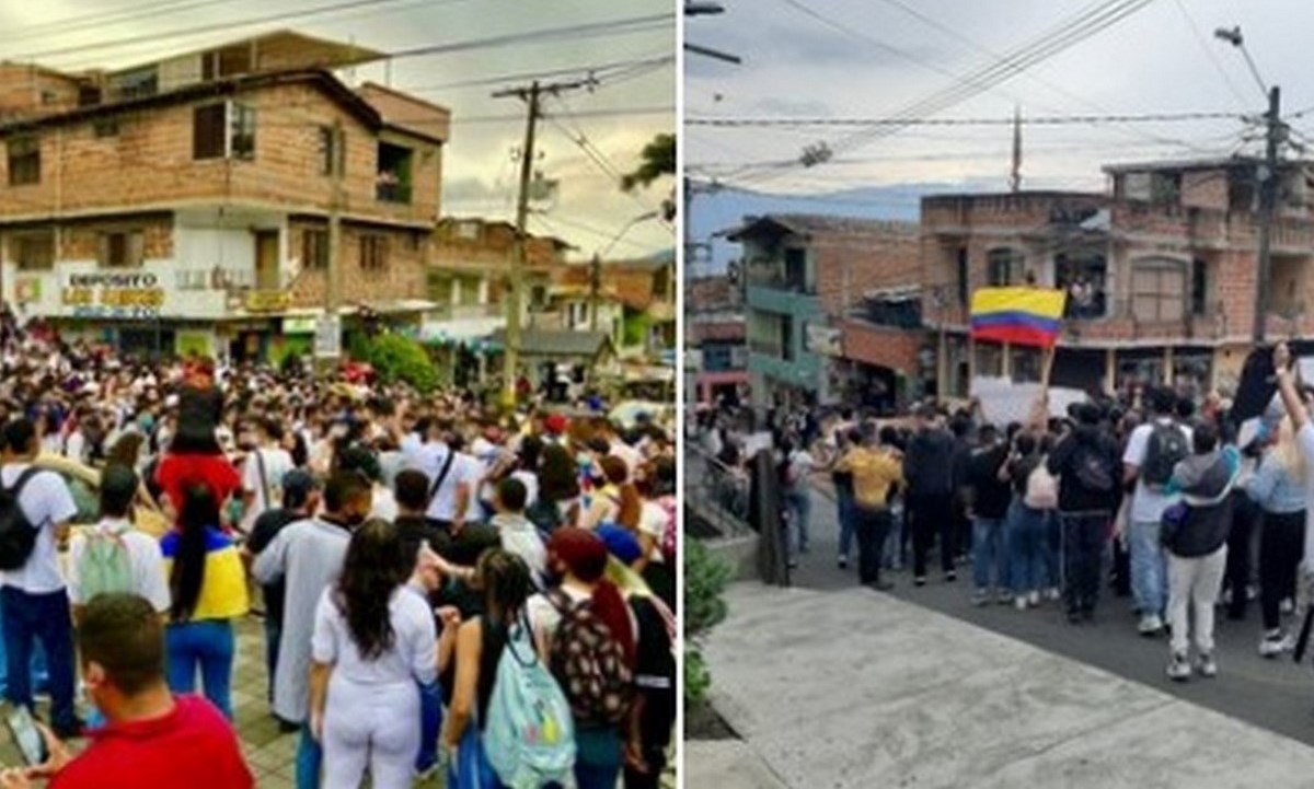 FOTOS Y VIDEOS: Ojo si va para el occidente, armaron tremendo plantón en la Comuna 13 1 comuna13 manifestaicones
