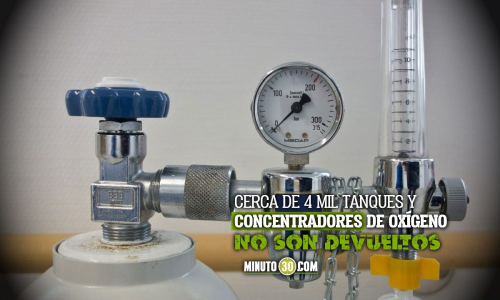 Piden a pacientes en Bogotá que devuelvan tanques de oxígeno que ya no se utilicen