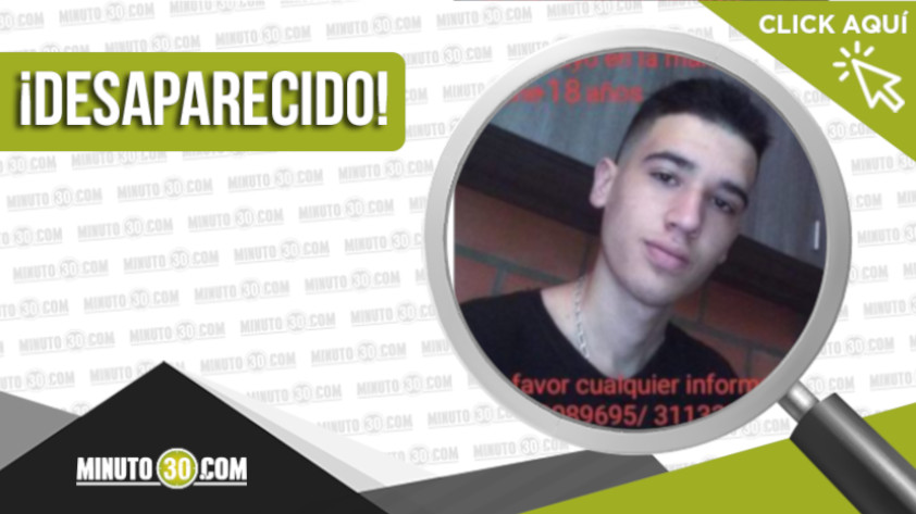 Kevin Alexis Tamayo García, de 18 años desapareció en Caldas, Antioquia 1 Kevin Alexis Tamayo García