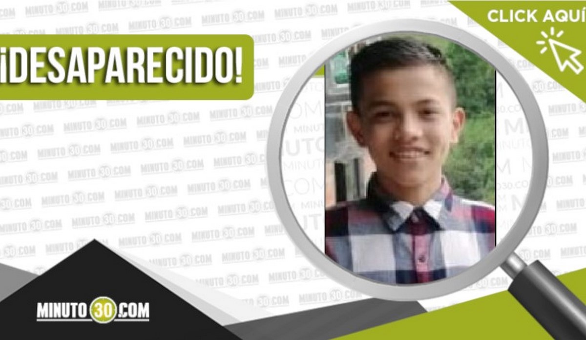 Jeisson Andrés Ríos Sánchez de 16 años desapareció en Medellín 1 Jeisson Andrés Ríos Sánchez desaparecido