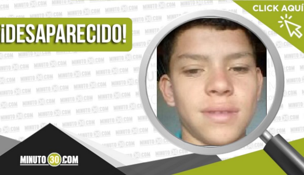 Esteban de Jesús Jaramillo Mazo de 15 años está desaparecido desde el 22 de mayo 1 Esteban de Jesús Jaramillo Mazo desaparecido