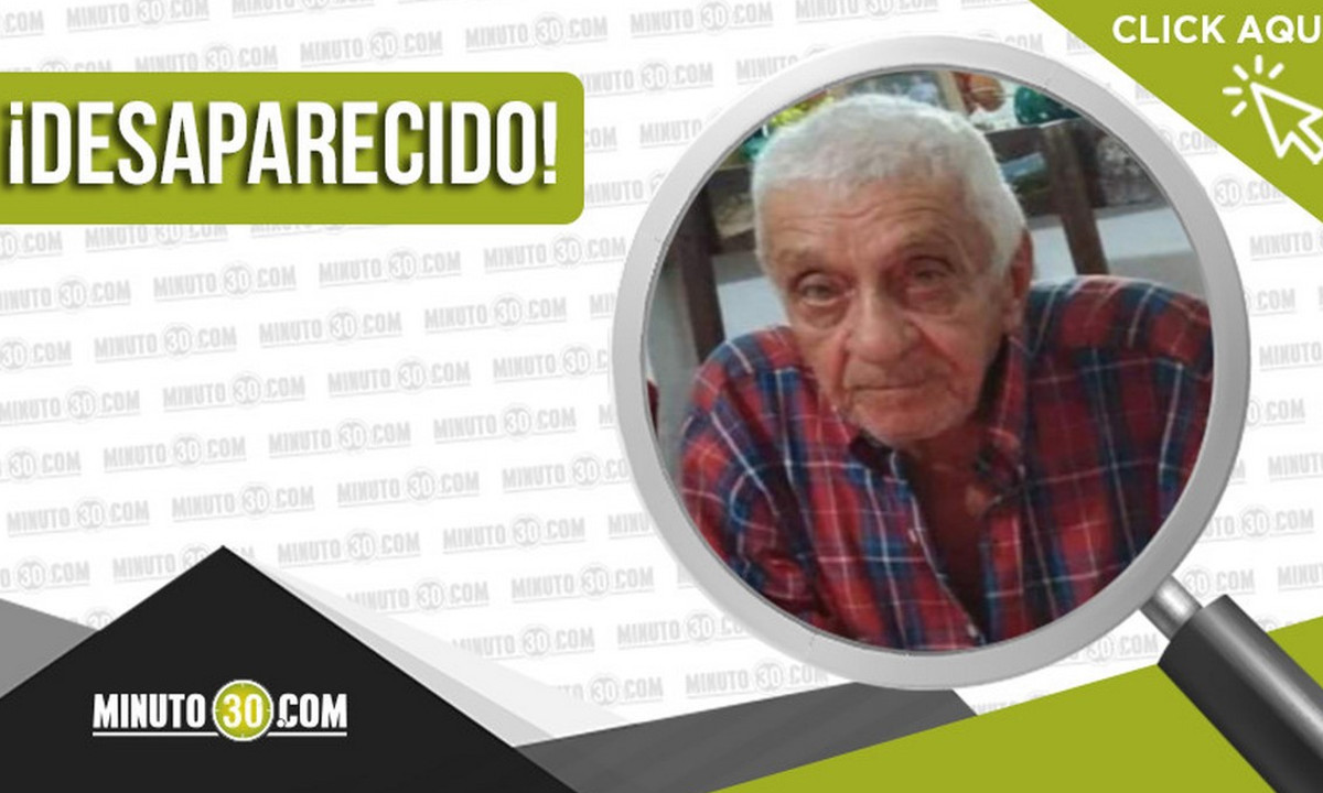 Buscan a Luis Arturo Pérez Escobar de 86 años, desapareció en Chigorodó 1 Buscan a Luis Arturo Pérez Escobar de 86 años, desapareció en Chigorodó
