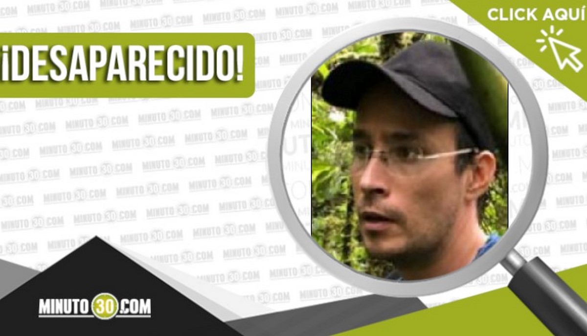 Sebastián Antonio Restrepo Sierra de 36 años está desaparecido 1 Sebastián Antonio Restrepo Sierra desaparecido