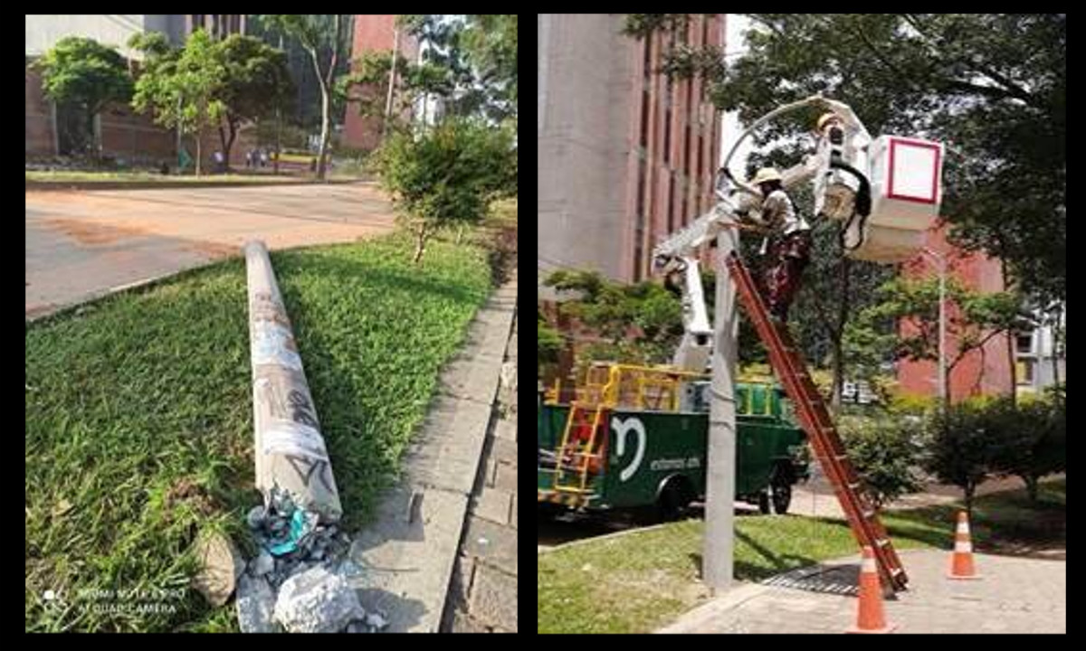 ¡Ya hay energía! Fue reestablecido el servicio de alumbrado público en el sector de Carabobo Norte en Medellín 13 ¡Ya hay energía! Fue reestablecido el servicio de alumbrado público en el sector de Carabobo Norte en Medellín