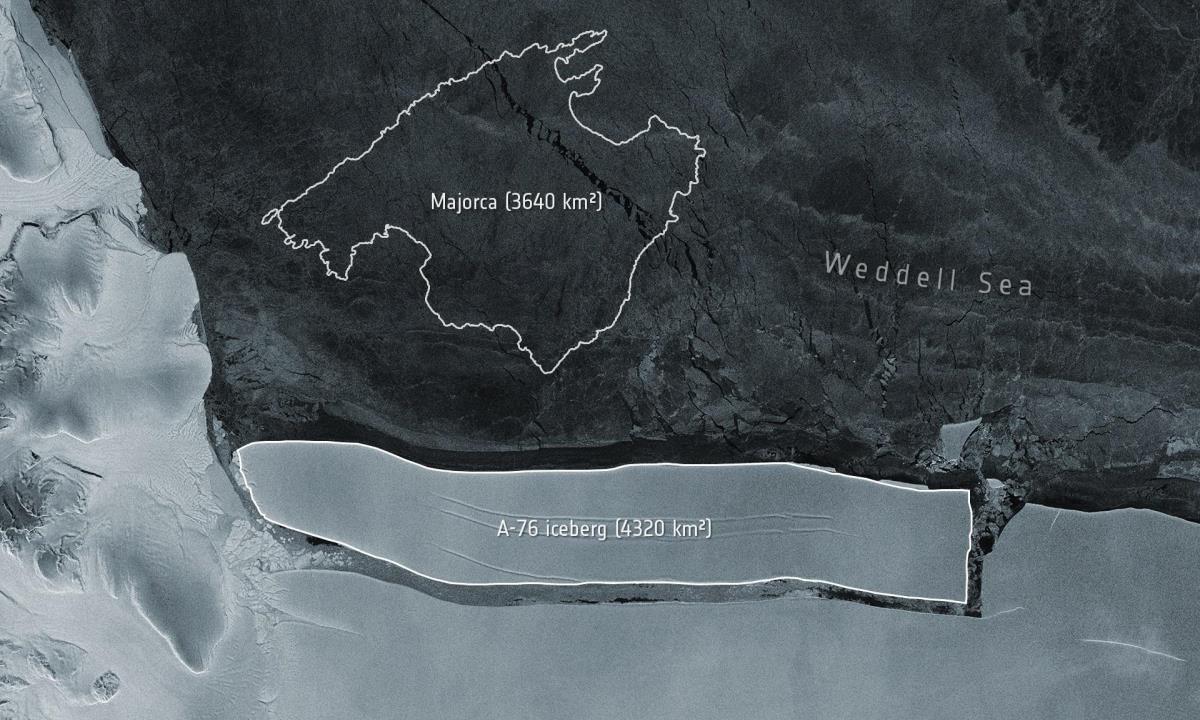 El iceberg más grande del mundo se desprende de la Antártida 1 iceberg