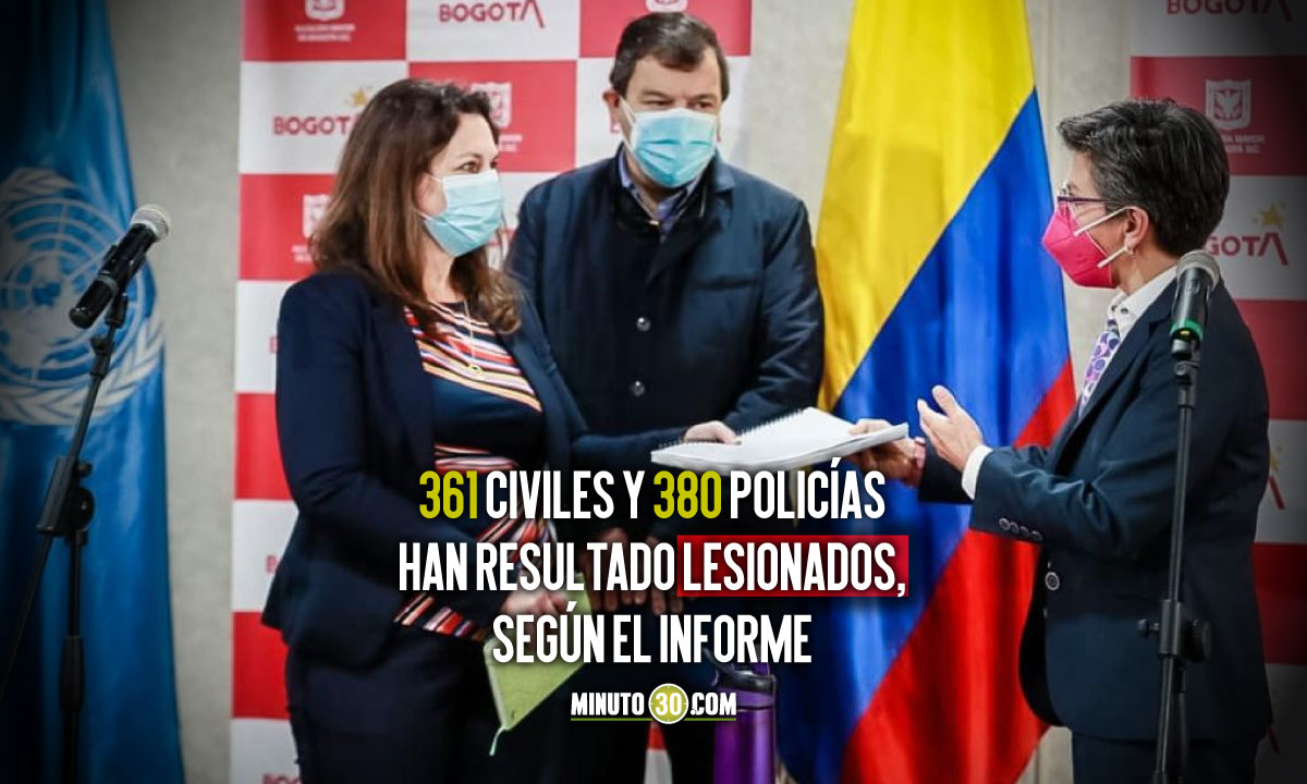 Bogotá entrega primer informe a la ONU sobre violaciones de derechos humanos en protestas 1 Bogotá entrega primer informe a la ONU sobre violaciones de derechos humanos en protestas